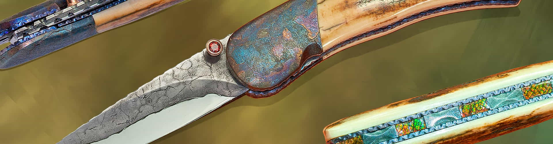 Campo de Cielo Meteorite and O1 damascus folder