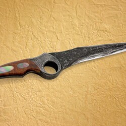 FJ 1Subhilt Damascus knife combo left side view
