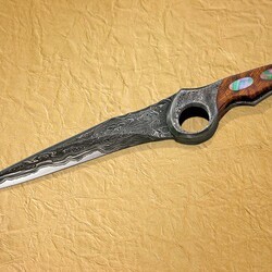 FJ 1 Subhilt Damascus knife combo single view