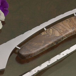 Jasper handled knife by Haslinger colse up view
