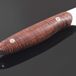 New Generation Chef 150mm - Premium Curly Koa Handle close up