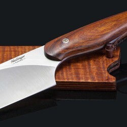 New Generation Chef 9&amp;quot; Ironwood Handle close up