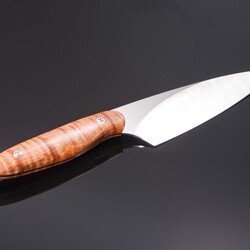 New Generation Chef Knife 152mm Blade with Maple Burl Handle other view