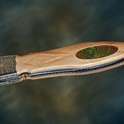 The Fire Within - Ammonite Dagger closed view