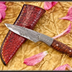 Kernmantel Damascus and Koa Bird and Trout