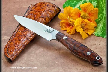 Ironwood Utility with carp leather sheath