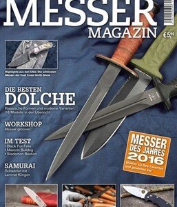 Messer Magazin August / September 2015, page 12.