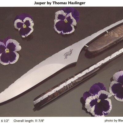 Jasper handled knife by Haslinger