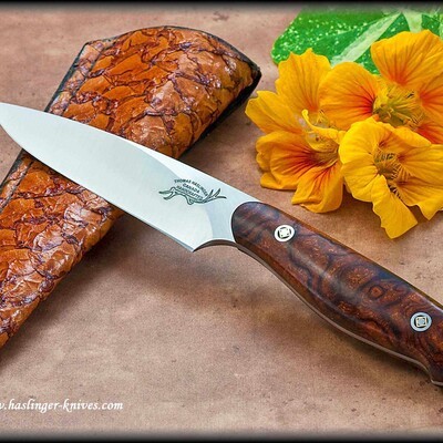 Ironwood Utility with carp leather sheath
