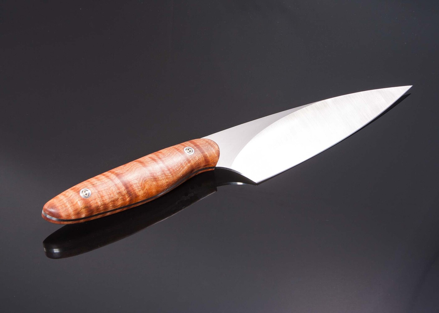 New Generation Chef Knife 152mm Blade with Maple Burl Handle other view
