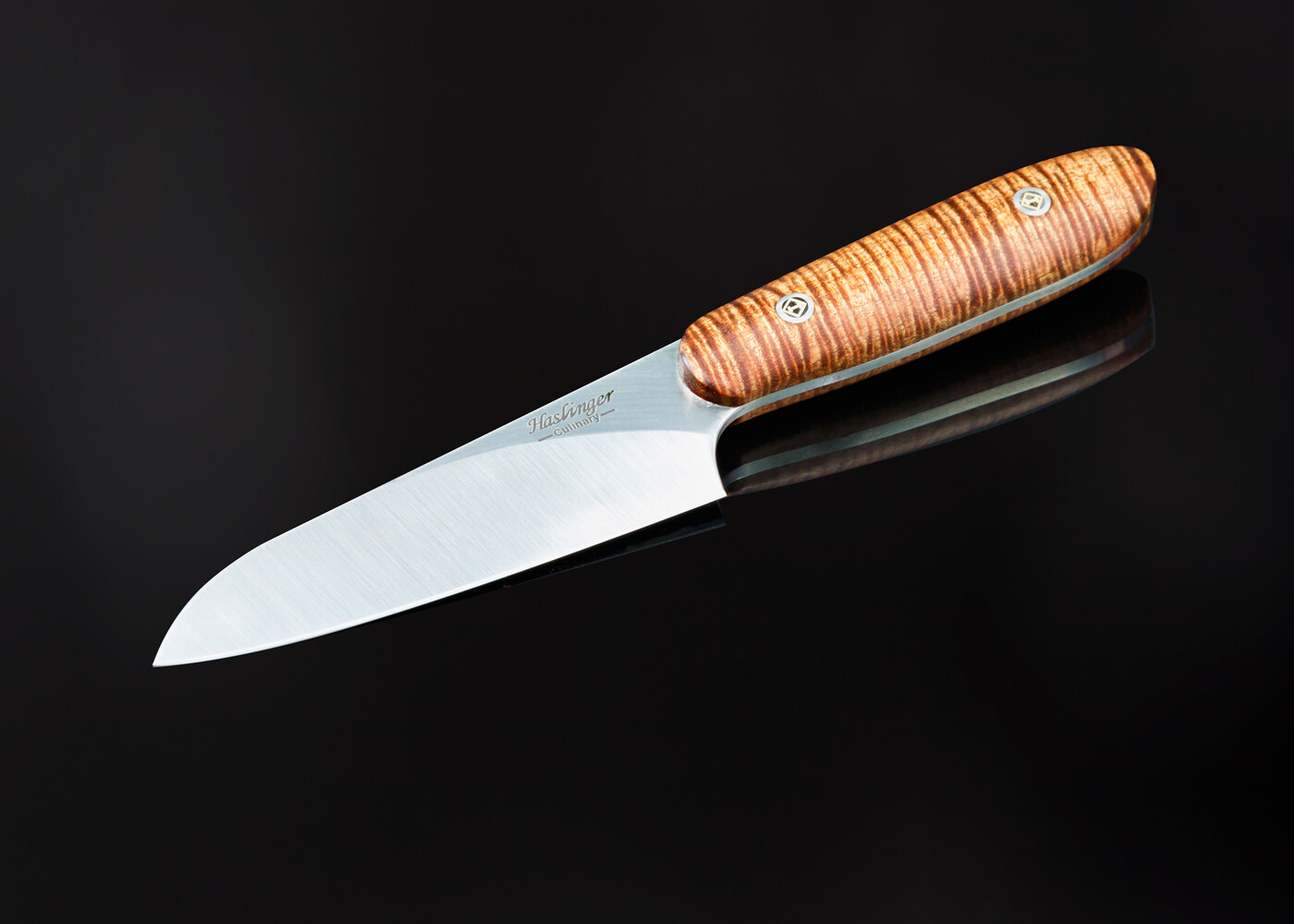 Santuko Paring Knife Handled in Curly Koa main view