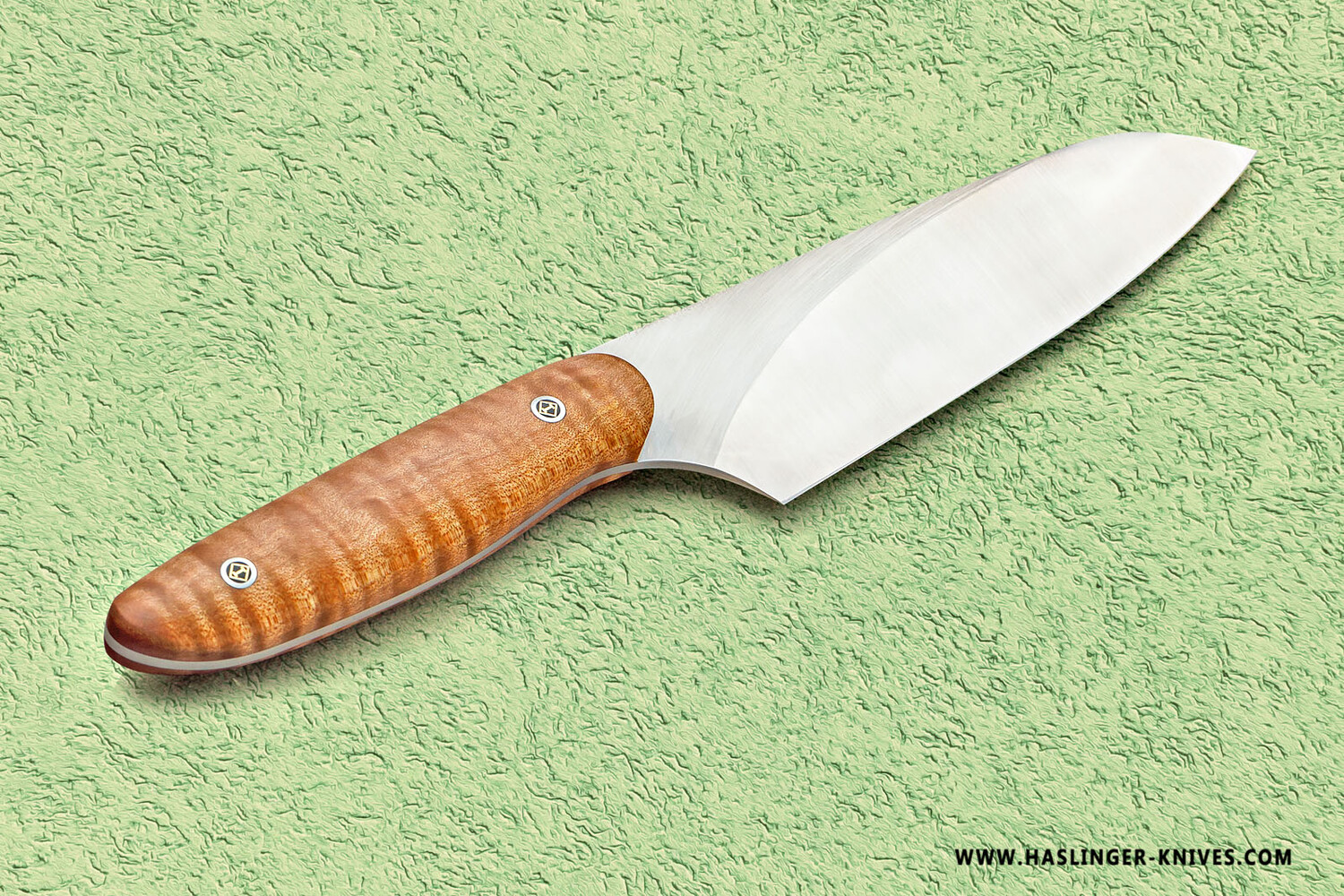 Evolution Chef Knife 142 mm Blade with Blond Spalted Maple Handle